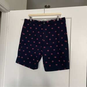 J. Crew 9” Inseam Navy Blue Crab Shorts NWT